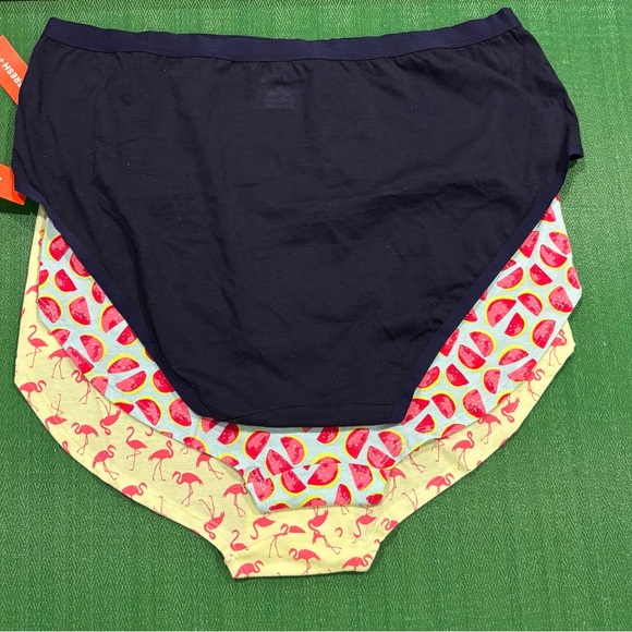 Joe Fresh Women's Cotton Flamingo and Watermelon Panties Set 3 Pieces 1X - Picture 2 of 8